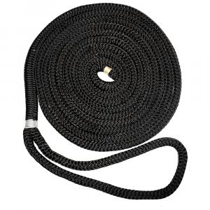 New England Ropes 3/8&quot; Double Braid Dock Line - Black - 20 [C5054-12-00020]