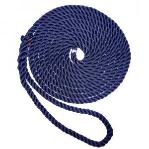 New England Ropes 3/8&quot; Premium 3-Strand Dock Line - Navy Blue - 15 [C6053-12-00015]