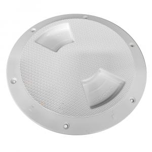 Sea-Dog Textured Quarter Turn Deck Plate - White - 5&quot; [336152-1]