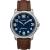 Timex Mens Expedition Metal Field Watch - Blue Dial/Brown Strap [TW4B16000JV]