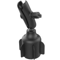 RAM Mount Stubby Cup Holder Mount w/Double Socket Arm [RAP-B-299-4-201U]