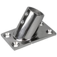 Sea-Dog Rail Base Fitting Rectangular Base 60 316 Stainless Steel - 1-7/8&quot; x 3-1/4&quot; - 1&quot; OD [281601-1]