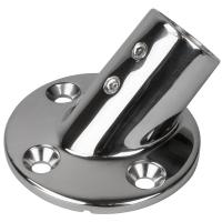 Sea-Dog Rail Base Fitting 2-3/4&quot; Round Base 45 316 Stainless Steel - 1&quot; OD [280451-1]