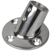 Sea-Dog Rail Base Fitting 2-3/4&quot; Round Base 60 316 Stainless Steel - 1&quot; OD [280601-1]