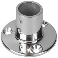 Sea-Dog Rail Base Fitting 2-3/4&quot; Round Base 90 316 Stainless Steel - 1&quot; OD [280901-1]