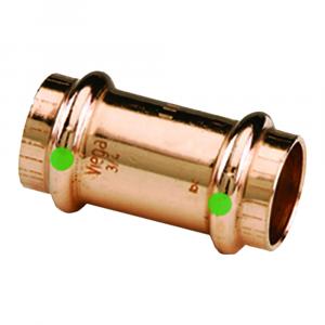 Viega ProPress 1/2&quot; Copper Coupling w/Stop - Double Press Connection - Smart Connect Technology [78047]