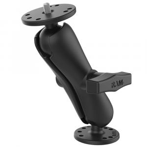 RAM Mount RAM Double Ball Mount w/1/4&quot;-20 Male Thread - Medium Arm [RAM-101AU]