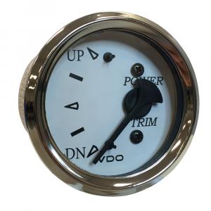 VDO Cockpit Marine 52MM (2-1/16&quot;) Trim Gauge f/Johnson/Envinrude Engines - White Dial/Chrome Bezel [382-15280]