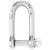 Wichard Self-Locking Long D Shackle - Diameter 4mm - 5/32&quot; [01211]