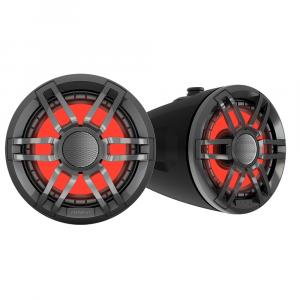 Fusion XS Series - 6.5&quot; Marine Wake Tower Speakers w/RGB - Grey [010-02583-01]