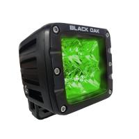 Black Oak Green Hog Hunting 2&quot; Flood Pod - Black [2G-POD3OS]