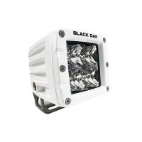 Black Oak 2&quot; Marine LED Pod Light - Flood Optics - White Housing - Pro Series 3.0 [2FM-POD10CR]