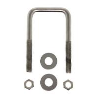 C.E. Smith Zinc U-Bolt 7/16&quot;-14 X 3-1/8&quot; X 3&quot; w/Washers  Nuts - Square [15252A]