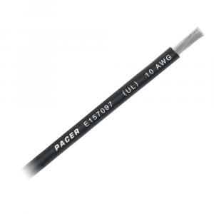 Pacer Black 10 AWG Battery Cable - Sold By The Foot [WUL10BK-FT]