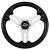 Schmitt Marine Torcello Lite 13&quot; Wheel - Black Polyurethane Wheel w/Silver Spokes  Black Cap- 3/4&quot; Tapered Shaft [PU063104-01R]