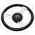 Schmitt Marine Torcello Elite 14&quot; Wheel - Black Leather  Cap - White Stitching - Polished SS Spokes - 3/4&quot; Tapered Shaft [PU085241]