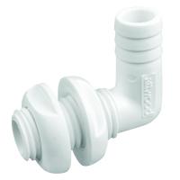 Attwood White Plastic 90 Degree Thru-Hull Connector - 3/4&quot; Inner Diameter [3877-3]