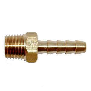 Attwood Universal Brass Fuel Hose Fitting - 1/4&quot; NPT x 3/8&quot; Barb [14540-6]
