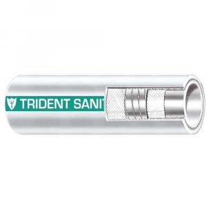 Trident Marine 1-1/2&quot; x 50 Coil Premium Marine Sanitation Hose - White w/Green Stripe [102-1126]
