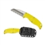 Spyderco Enuff Salt Sheepfoot Knife - H1 Steel SpyderEdge Blade, Yellow FRN Handle