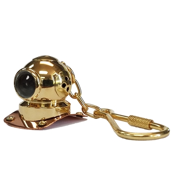 Brass/Copper Mark V Helmet Keychain