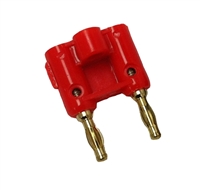 Dual Pin Banana Plug - Red