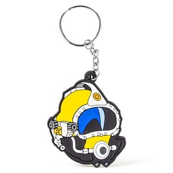 Kirby Morgan KM 37 Helmet Rubber Keychain