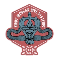 Kirby Morgan M-48 MOD-1  Rebreather Die Cut Sticker