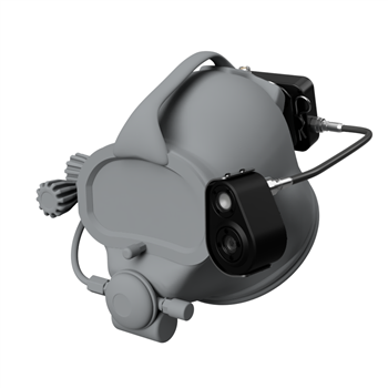 UAM Tec "Barreleye Dive" All-in-one Digital Video/Audio system for Kirby Morgan Stainless Steel Dive Helmets
