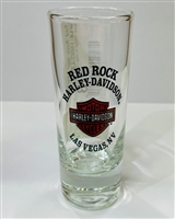RED ROCK TALL BAR & SHIELD SHOT GLASS
