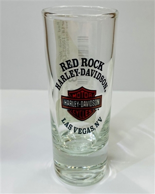 RED ROCK TALL BAR & SHIELD SHOT GLASS