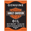 Rectangular Black  &  Orange Geniune Harley Motor Oil Sign