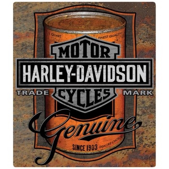 H-D OIL CAN LABEL SIGN