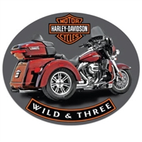 H-D WILD & THREE SIGN