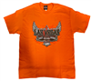 Men's Cotton Orange Spades Harley Davidson Las Vegas T-Shirt