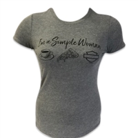 Women's "Coffee, Pizza, Harleys" T-shirt - Harley-Davidson Shirts for Women