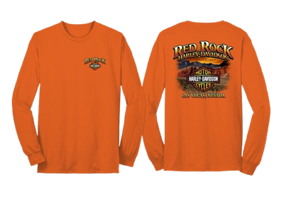 Red Rock Sunset Mountains LS