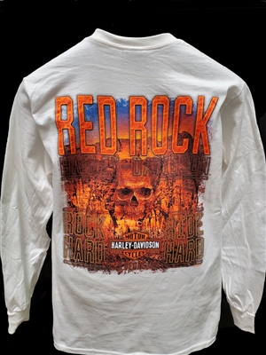 RED ROCK HD SKULL WHITE