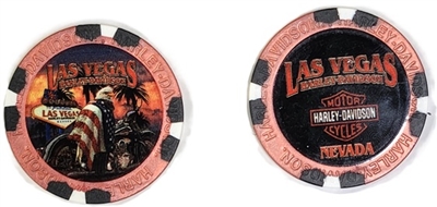 LVHD DRAPED EAGLE POKERCHIP