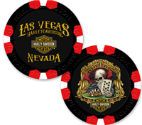 LVHD HIGH STAKES SKULL POKER CHIP