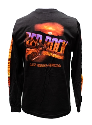 Red Rock Harley-Davidson T-shirt Men's Red Rock Long Sleeve