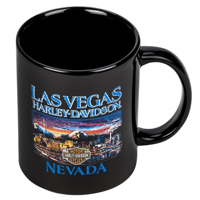 Patriotic Las Vegas Harley-Davidson Skyline Coffee Mug