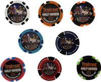 Harley-Davidson Henderson Multicolor Poker Chips