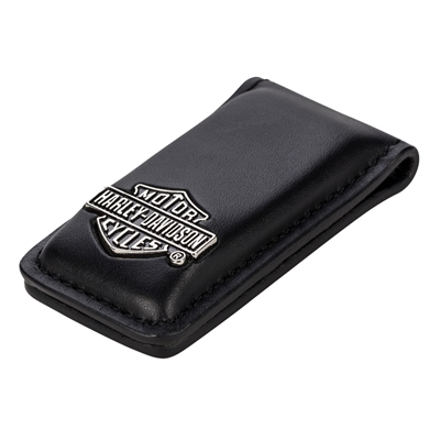 Bar & Shield  Leather Money Clip