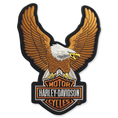 Harley-Davidson Small Upwing Eagle Emblem - Brown