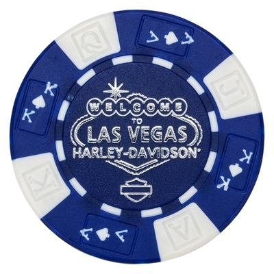 Welcome to Las Vegas Harley Davidson Poker Chip - Various Colors