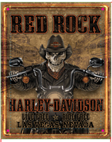 Red Rock Wanted Tin Sign