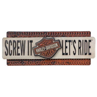Harley-Davidson Screw It Let's Ride Metal Sign