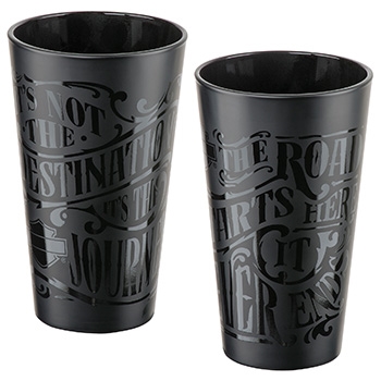 Harley-Davidson Destination Matte Black Pint Set