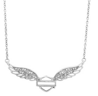 HARLEY-DAVIDSON BLING WING NECKLACE